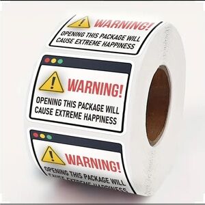 500 pcs packaging/shipping sticker